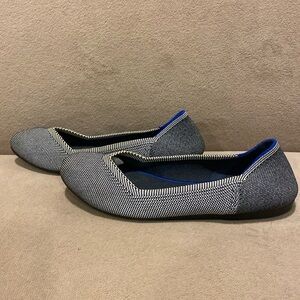 Roths Harringbone flats size 8 black &white w/ black sole great used condition